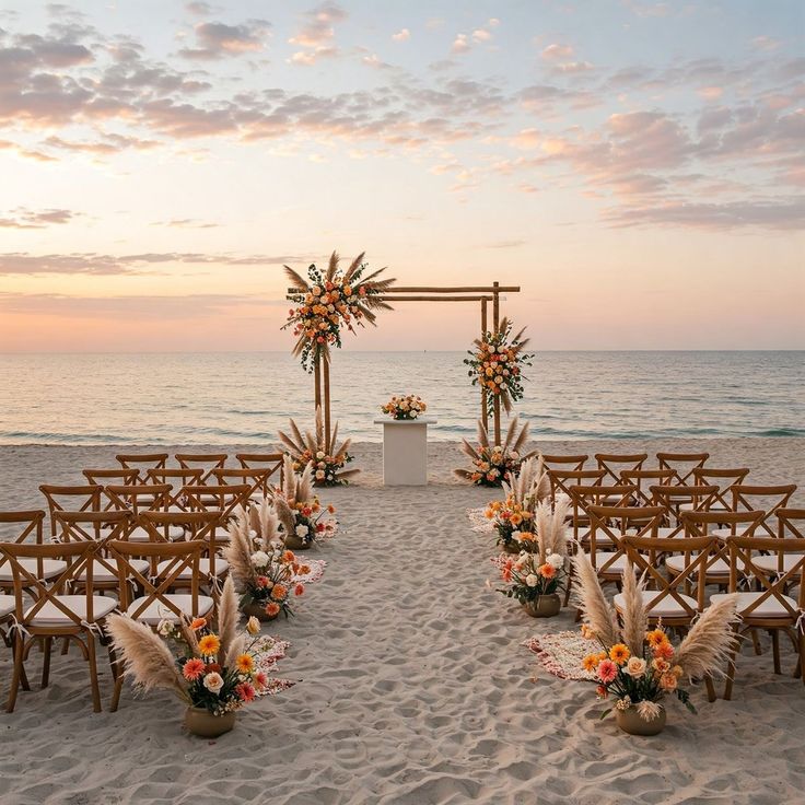 Coastal Beach Wedding